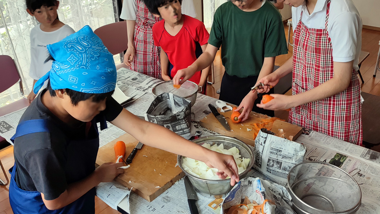 【ふじぽけ主催】子どもたちと一緒にカレー作り