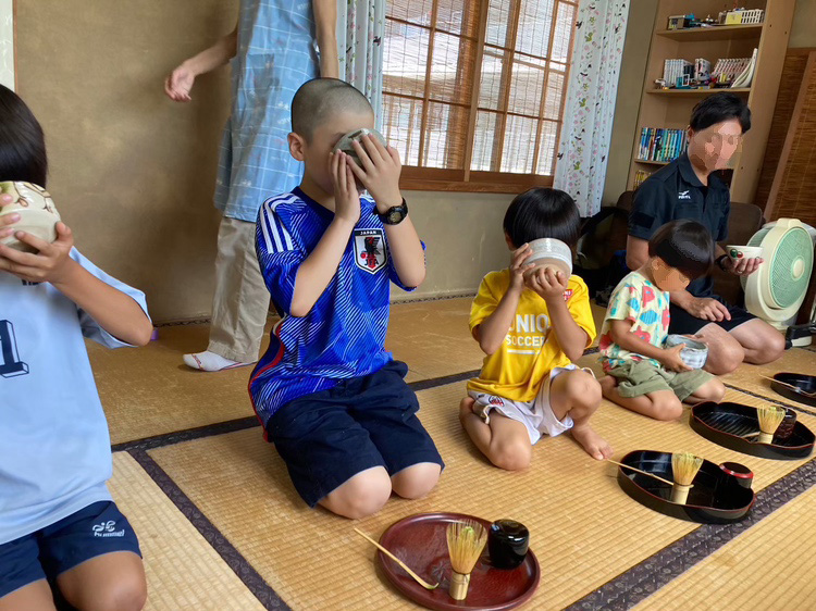 ハウスで茶道体験（7月22日）